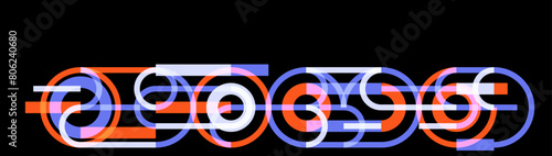 Geometric background with c...