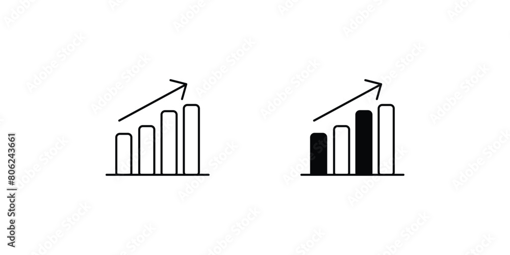 growth icon with white background vector stock illustration growth icon with white background vector stock illustration