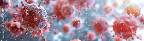 immunotherapy, effective immunotherapy. hyper-realistic 3D, Close-up photo