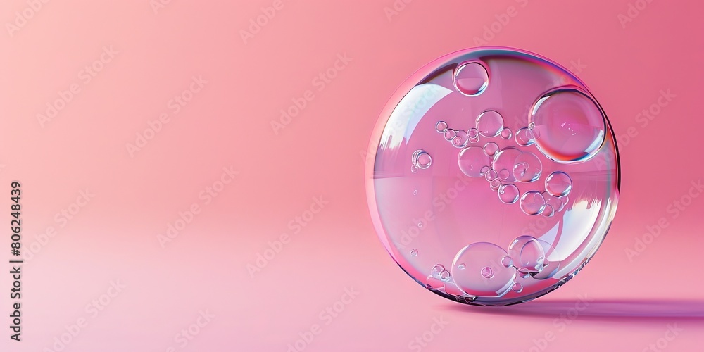 soap bubble on pink background. soap bubble on pink background.