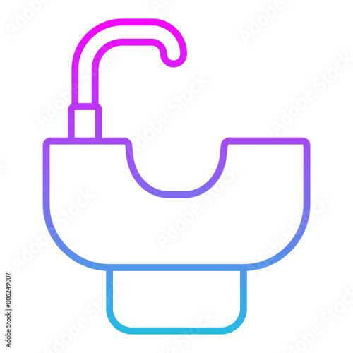 Hair wash sink Icon