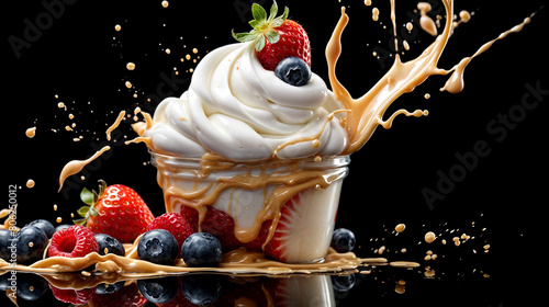 fresh yogurt with berries ©  Riley