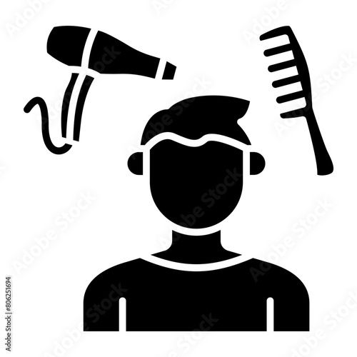Hair styling Icon
