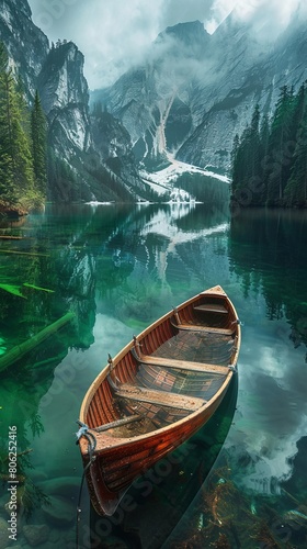 Lake Braies landscape