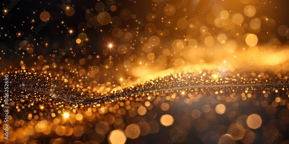 Glittering Gold Dust Background. New Year Celebration Wallpaper. Glittering Gold Dust Background. New Year Celebration Wallpaper.