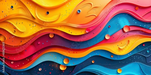 Abstract colorful background with textured elements