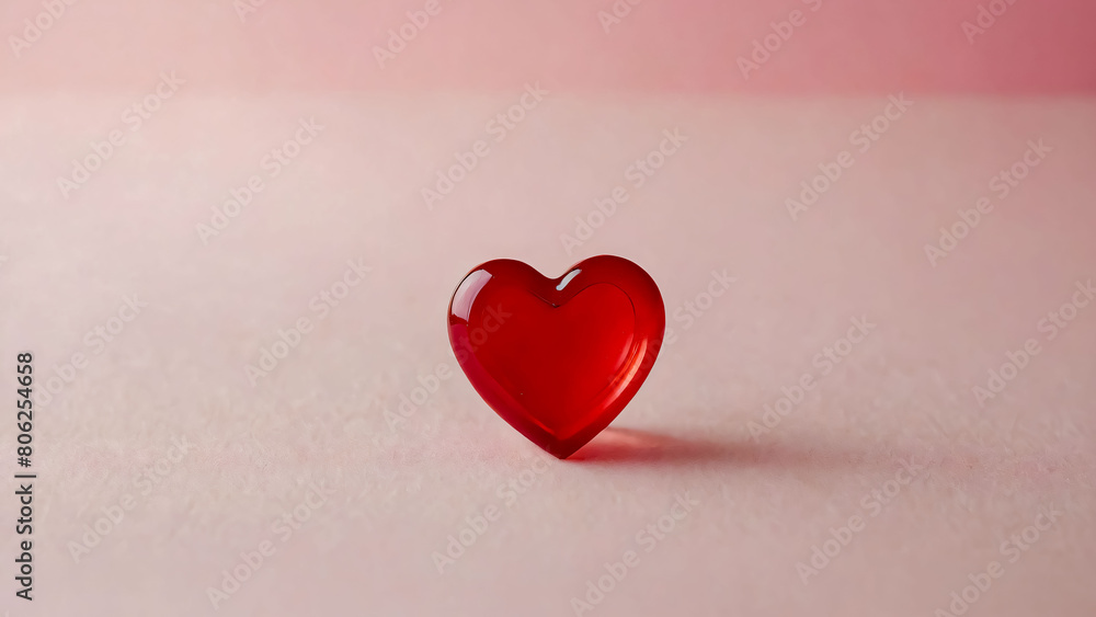 Shape of red hearts with pink background for card creation