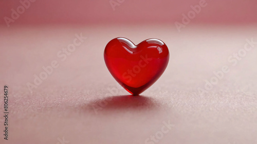 Shape of red hearts with pink background for card creation