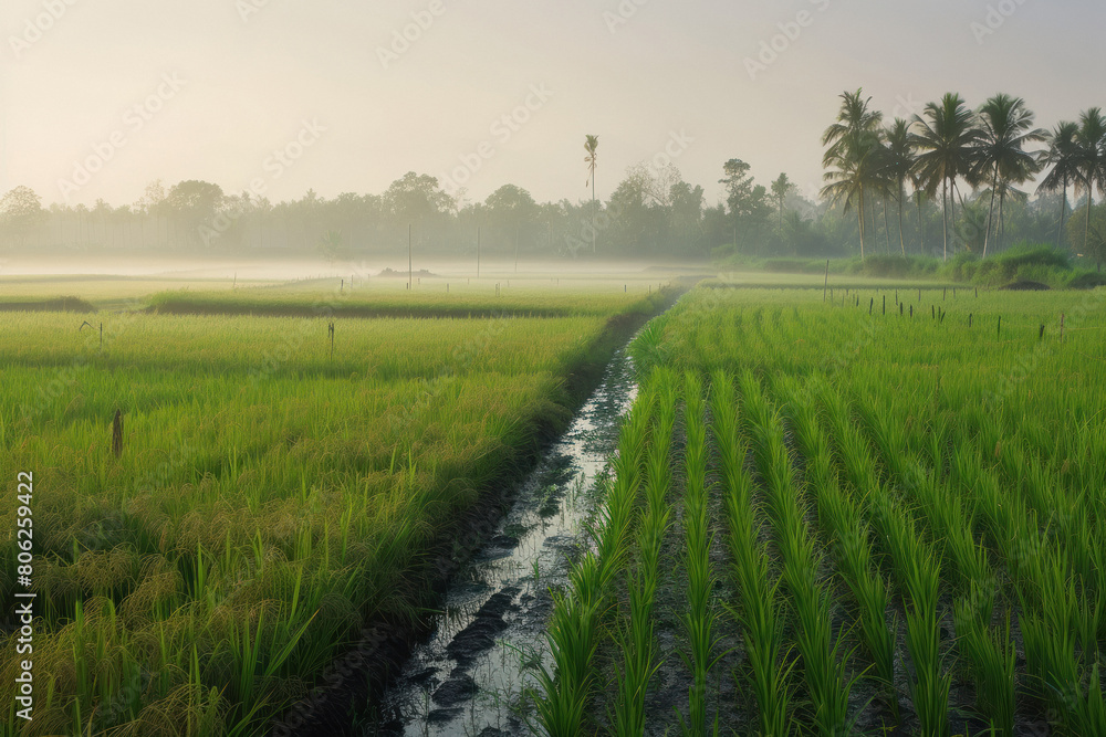 rice paddy agriculture field