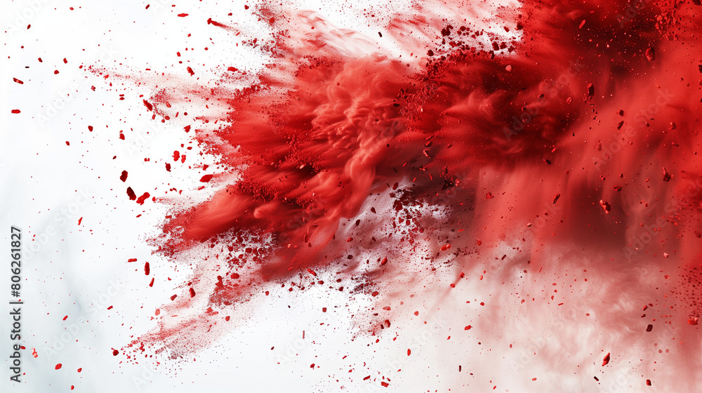red blood splatter