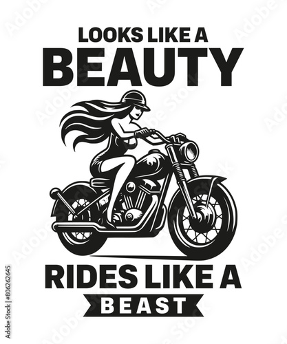 vintage motorcycle t-shirt design vector illustration