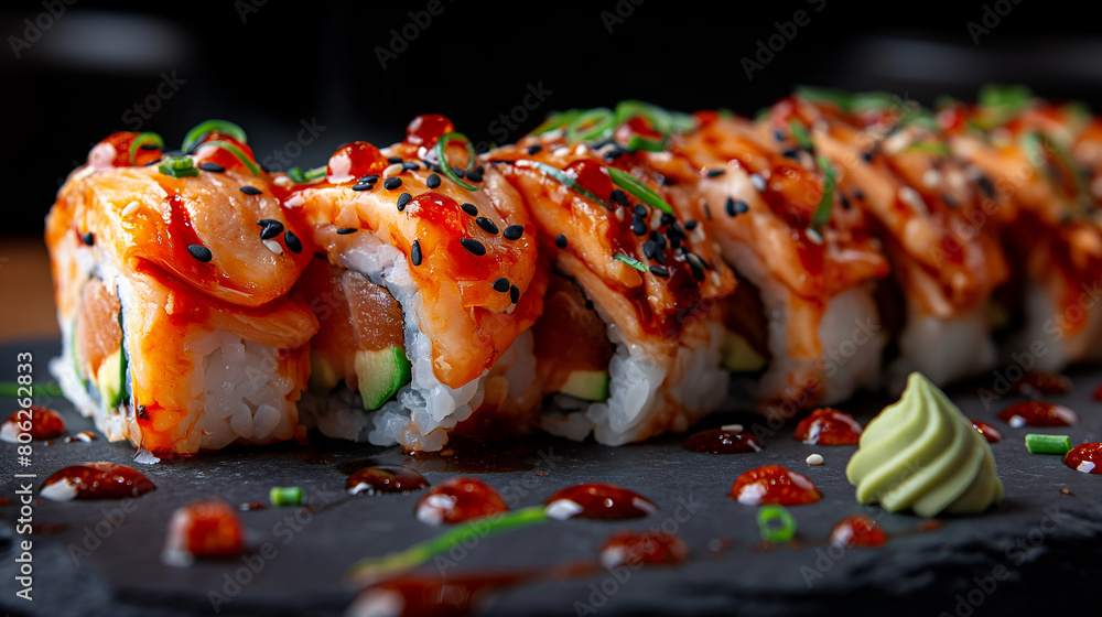 sushi on a plate sushi on a plate