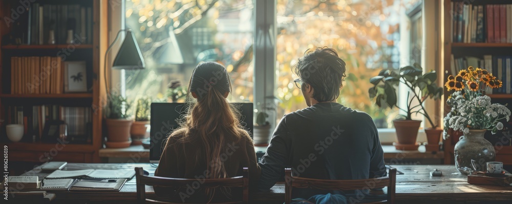 Couple Working From Home Couple Working From Home
