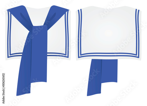 Students shoulder cape shawl. vector