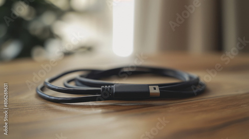 usb type c cable on the table.