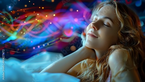 The Impact of Healing Sleep Music on Biological Rhythms During Sleep Paralysis. Concept Sleep Paralysis, Healing Music, Biological Rhythms, Impact, Research photo