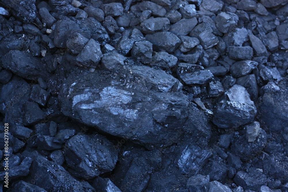 Black coal in the barn Black coal in the barn