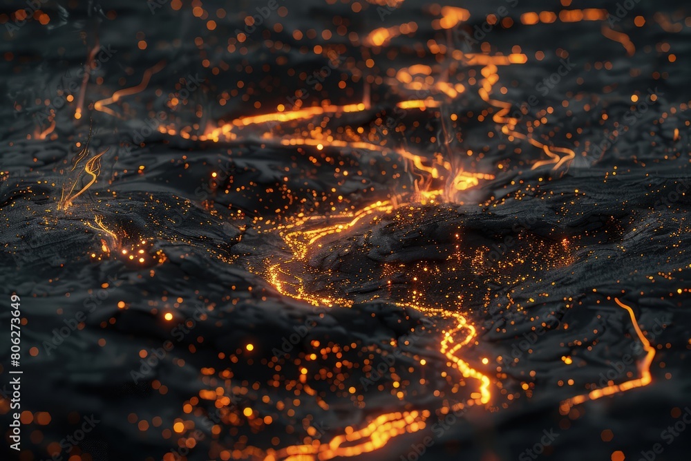 unique trails each ember creates as it moves through the air. unique trails each ember creates as it moves through the air.