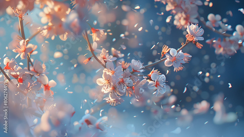 autumn leaves and flowers in the water