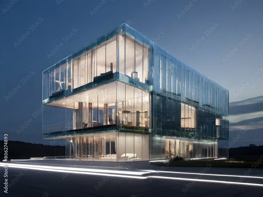 Fototapeta premium building. warehouse ,Ai generated architecture, exterior, industrial