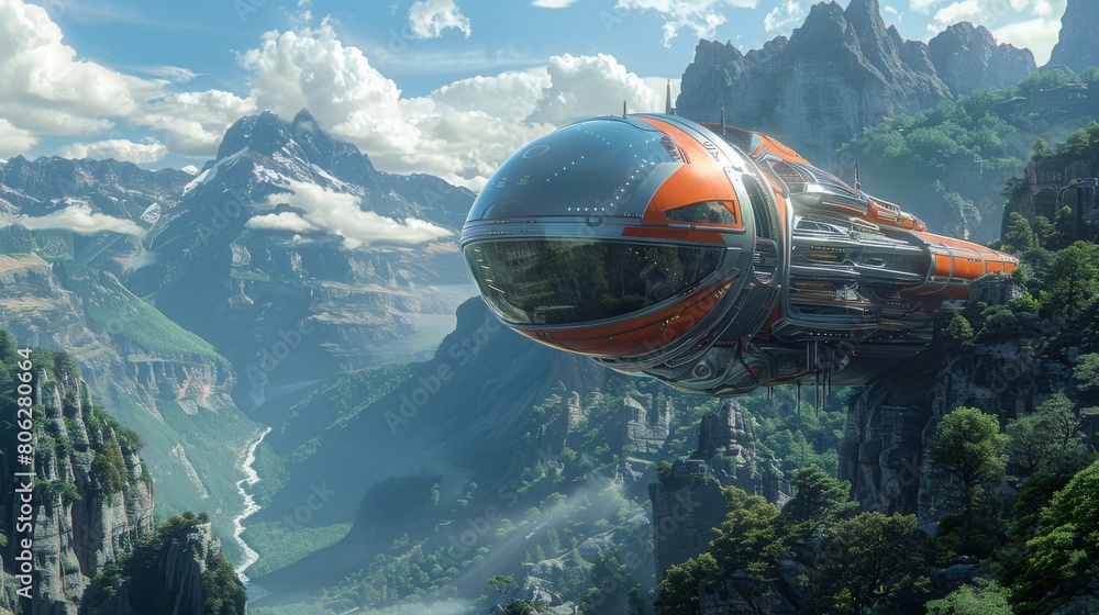 The AI-powered flying car is the future of transportation. The AI-powered flying car is the future of transportation.