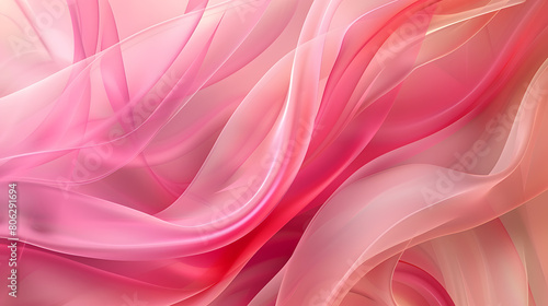 Ethereal Pink Swirls of Silk-Like Texture