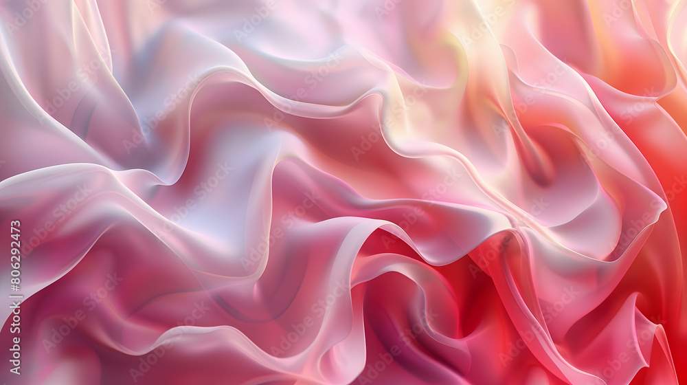 Fototapeta premium Ethereal Pink Swirls of Silk-Like Texture
