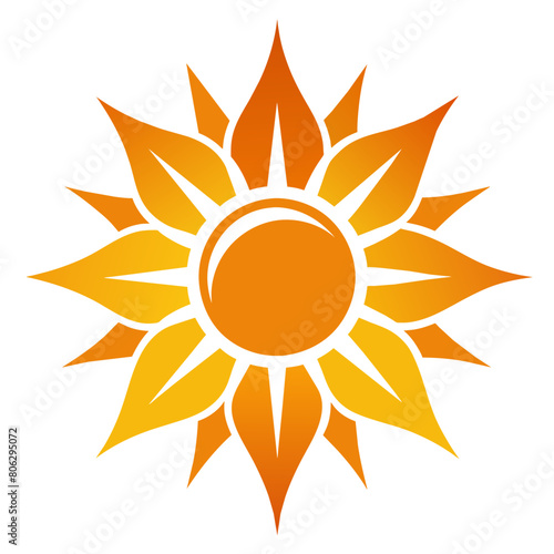 set of sun logo vector art illustration