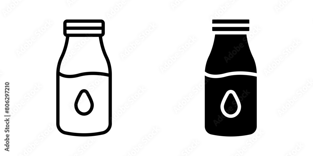 Milk icon set. for mobile concept and web design. vector illustration Milk icon set. for mobile concept and web design. vector illustration