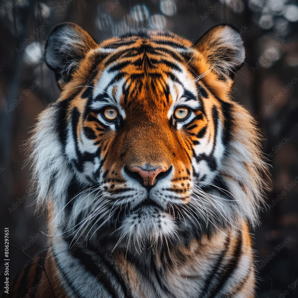 portrait photo of a bengal tiger, wildlife photography portrait photo of a bengal tiger, wildlife photography