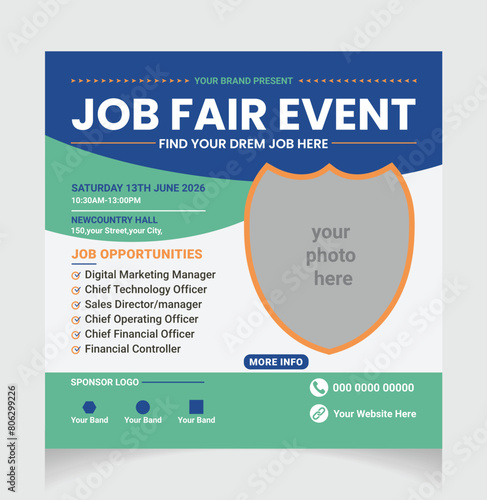 job fair event social media post