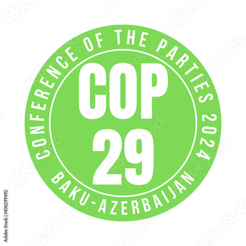 COP 29 in Baku Azerbaijan symbol icon