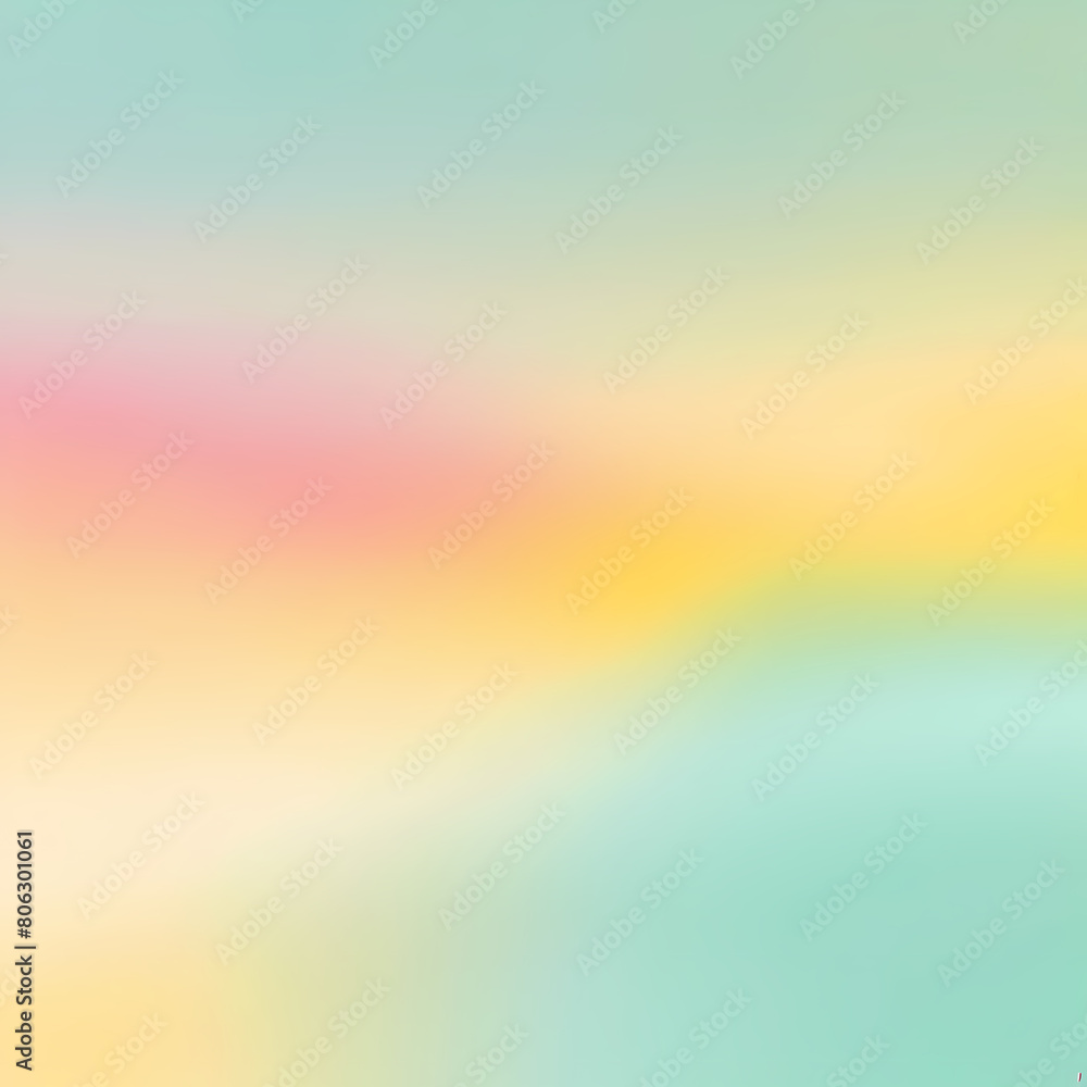 Pink, yellow, and mint color gradation background texture