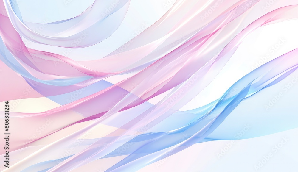 soft pastel rainbow background with soft white and pink flowing sheer fabric draped, flowing fabric. soft pastel rainbow background with soft white and pink flowing sheer fabric draped, flowing fabric.