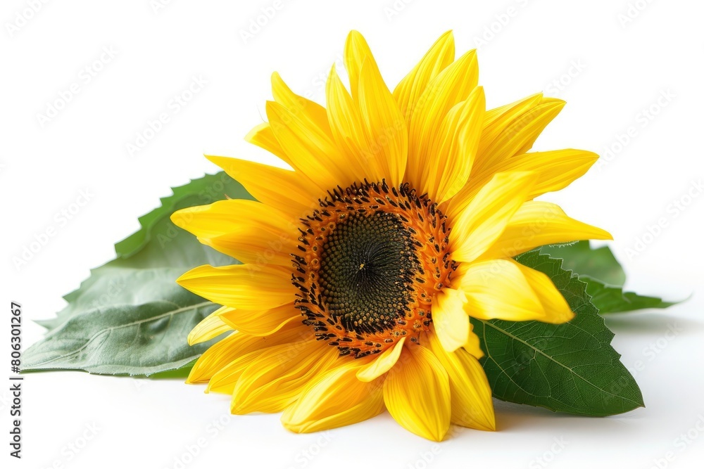 Obraz premium Sunflower isolated on white background.