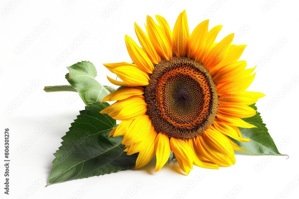 Sunflower isolated on white background. Sunflower isolated on white background.