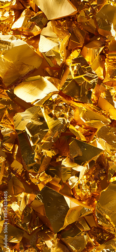 Fototapeta premium Gold flakes background - stock photo.