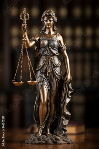 Themis Greek goddess of justice holding scales