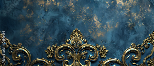 Gold and Blue background