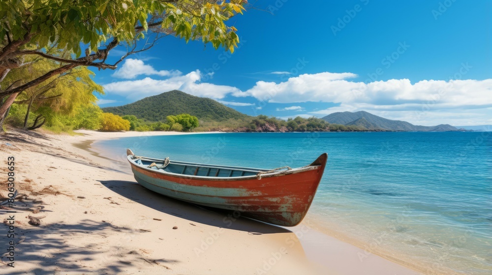 Beach with a boat