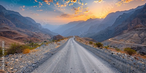 Amazing Mountain Road in Oman