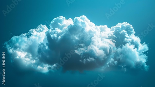 Large white cloud in a blue sky photo