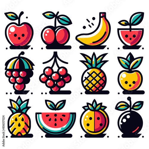 Fresh Picks: Vibrant Fruit Vector Design Elements for Juicy Creative Projects