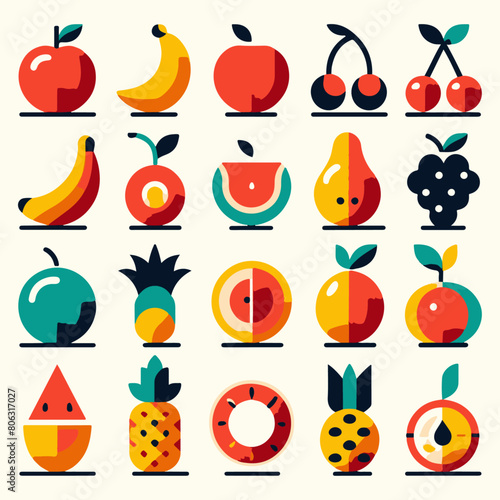 Fresh Picks: Vibrant Fruit Vector Design Elements for Juicy Creative Projects