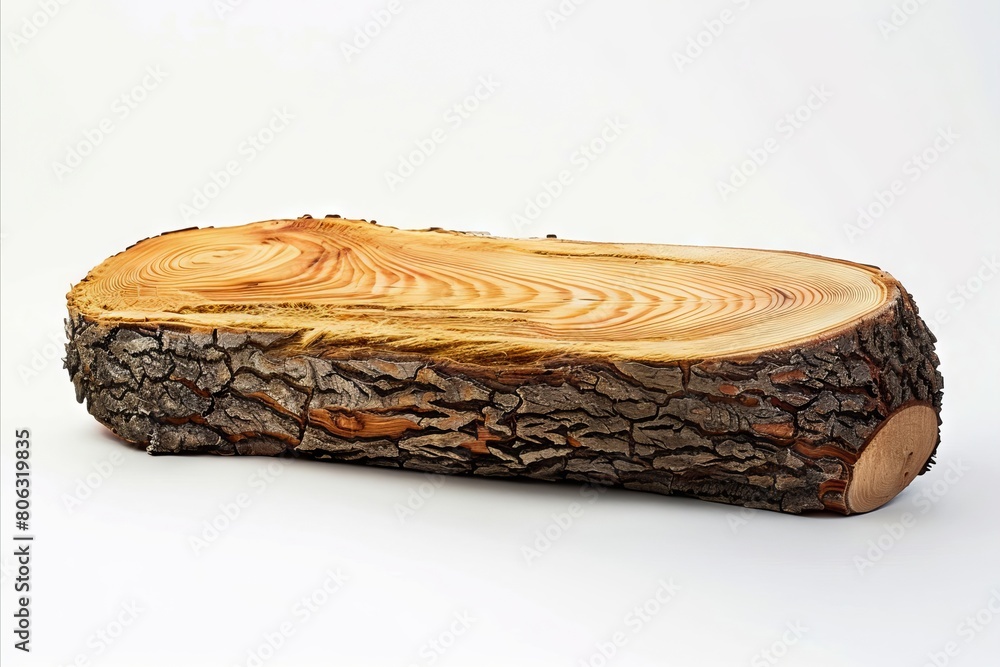 Obraz premium A large log with a wood grain on it.
