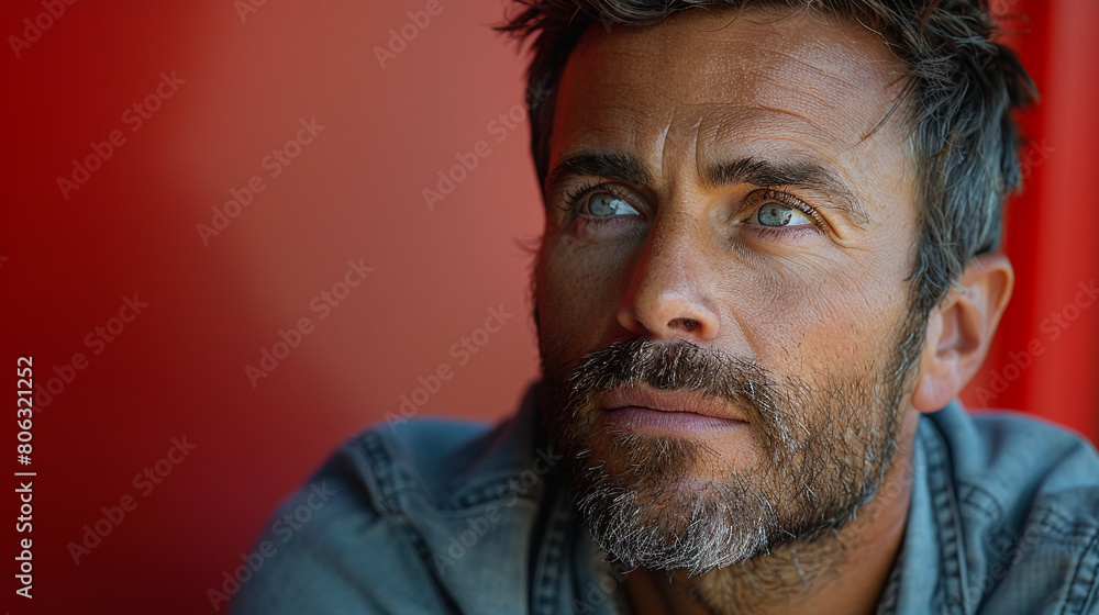 Professional studio photo portrait of a attractive handsome man, beautiful guy with beard, a person, with a pronounced emotional expression, widescreen 16:9 Professional studio photo portrait of a attractive handsome man, beautiful guy with beard, a person, with a pronounced emotional expression, widescreen 16:9