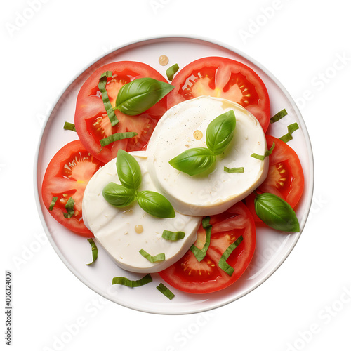 salad with tomato and mozzarella