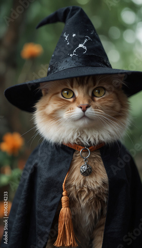 猫 可愛い 魔女 ハロウィン ウイッチ 帽子