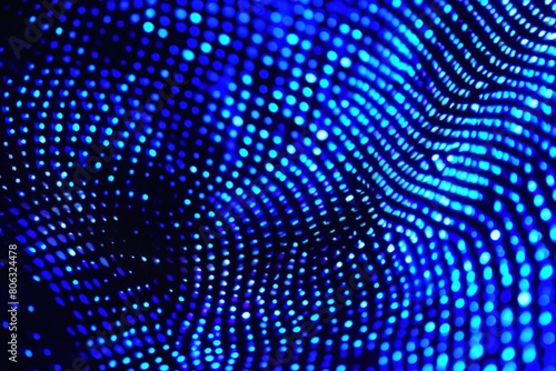 a unique pattern of blue dots and lines  resembling a digital fingerprint. background.