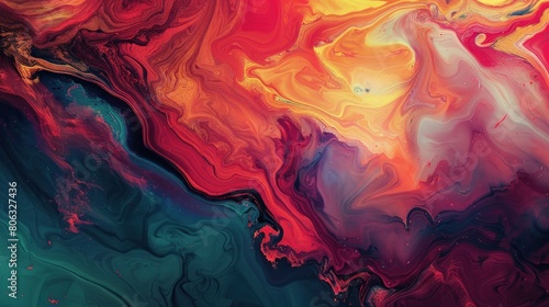 Multicolored Abstract Painting background. AI generated